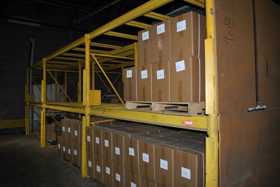 (3) SECTIONS OF HEAVY DUTY TUBULAR TYPE PALLET RACKING,