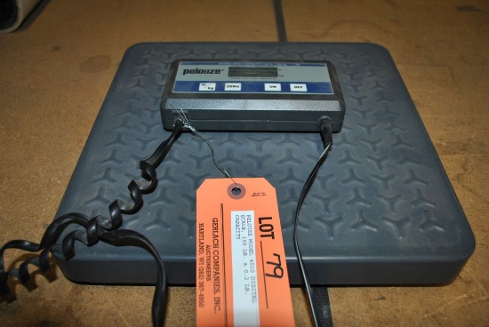 PELOUZE MODEL 4010 DIGITAL SCALE, 150 LB. x 0.2 LB. CAPACITY