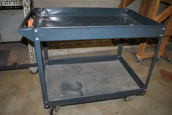 METAL SHOP CART WITH LOWER SHELF, 24" x 36"