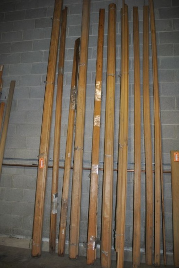 ASSORTED TRIM PIECES, MOSTLY CROWN MOLDING, UP TO