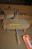 (4) WOOD CLAMPS, (1) 10