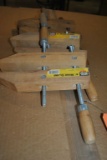 (4) WOOD CLAMPS, 6