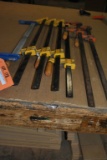 (7) ASSORTED BAR CLAMPS UP TO 2'