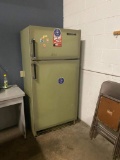 Green Upright Fridge/Freezer