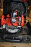 BLACK & DECKER EVS PLUNGE ROUTER, 2 H.P., WITH CASE