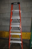KELLER 6' FIBERGLASS STEP LADDER, ORANGE