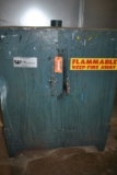 TWO DOOR FLAMMABLE MATERIALS CABINET WITH CONTENTS,