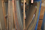 LARGE ASSORTMENT OF SHEET STOCK IN THIS 4' SECTIONS,