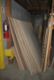 LARGE ASSORTMENT OF SHEET STOCK IN THIS 4' SECTIONS,