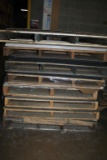 LARGE STACK OF SHEET STOCK ON SKIDS, (ASSORTED)