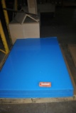 SKID WITH PIECES OF PLEXI GLASS, 4' x 33