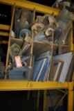 CONTENTS ON CENTER SHELF OF MIDDLE SECTION OF RACKING,