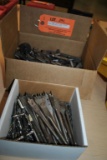 (2) BOXES WITH WOOD BORING BITS AND DRILL BITS