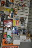CONTENTS IN PLASTIC ORGANIZER AND ON PEGBOARD