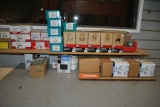 CONTENTS ON SHELF AND TOP OF BENCH IN THIS SECTION,