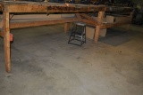 (2) 4' x 8' WOODEN WORKBENCHES, NO CONTENTS