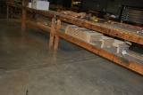 (3) 4' x 8' WOODEN WORKBENCHES, NO CONTENTS