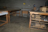 (2) 4' x 8' WOODEN WORKBENCHES