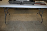 LIFETIME FIBERGLASS FOLDING TABLE, 6' x 30