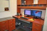 MATCHING MEDIUM TONE WOODGRAIN DESK WITH