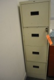 HON FOUR DRAWER STANDARD SIZE FILE CABINET, LOCKABLE
