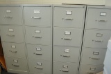(4) MATCHING LEGAL SIZE HON FILE CABINETS, GRAY