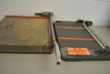 (2) PAPER SHEARS, ONE ROTARY AND ONE INGENTO LEVER BLADE TYPE