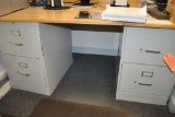 (2) TWO DRAWER LEGAL SIZE FILE CABINETS WITH
