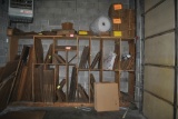 WOODEN CUBBIE TYPE SHELVING UNIT WITH