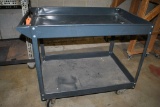 METAL SHOP CART WITH LOWER SHELF, 24