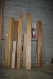 PIECES OF SOLID WOOD, WALNUT, POPLAR, BIRCH,