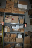 METAL SHELVING UNITS WITH ASSORTED HARDWARE, NUTS,