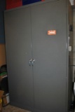 LARGE U-LINE METAL TWO DOOR STORAGE CABINET,