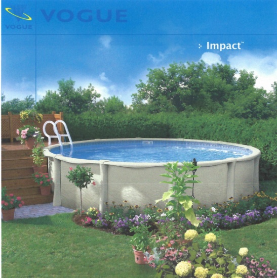 15' X 52" IMPACT POOL, VOGUE, NO LINER