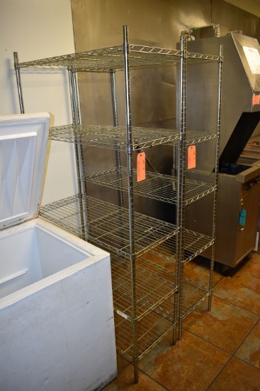 FREEZER RACK, 36"W X 16"D X 71"H, METAL CONSTRUCTION