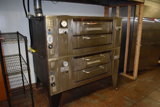 BAKERS PRIDE 65" DOUBLE DECK PIZZA OVEN,