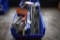 (2) BLUE BINS WITH ASSORTED TOOLING, EXTENDED LENGTH DRILL BITS,