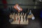 (2) WOODEN BLOCK WITH TAPS, DRILL BITS AND MISC. TOOLING