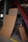CORRUGATED CARDBOARD ROLL AND METAL BOX RACK WITH BOXES