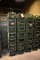 SET OF STACKABLE BINS, (3) STACKS WITH (7) BINS EACH