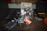 BINKS PAINT GUN, CHIP BRUSHES, SHOCKS,