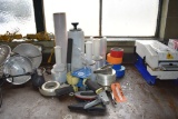 LARGE ASSORTMENT OF STAPLERS, TAPE AND SHRINK WRAP