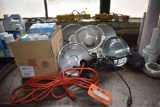 ASSORTMENT OF TROUBLE LIGHTS AND BENCH/MACHINE MOUNT LIGHTS