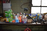LARGE ASSORTMENT OF CLEANING ITEMS, BUG KILLER, ETC.
