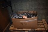 BIN FULL OF STEEL STRAPPING AND MISC.