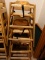 (3) WOODEN CHILDRENS HIGH CHAIRS