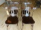 SET OF 4 MATCHING SOLID WOOD CHAIRS