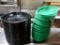ASSORTED LOT OF PLASTIC SERVING BASKETS, GREEN AND BLACK