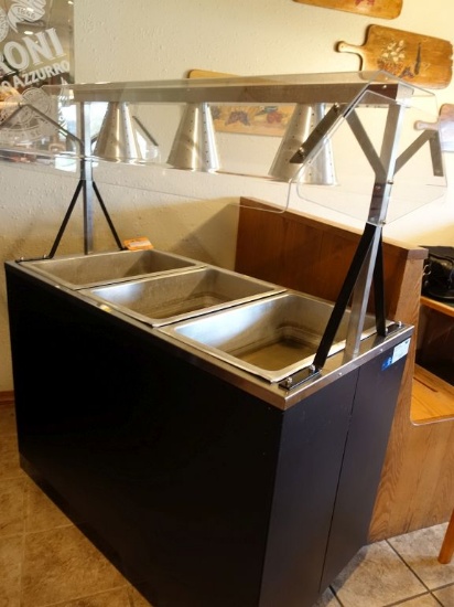 VOLLRATH PORTABLE THREE WELL HOT FOOD STATION WITH