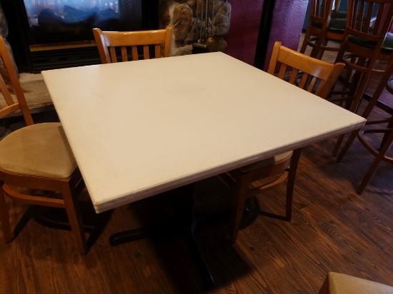 TABLE, SQUARE 36" x 36",